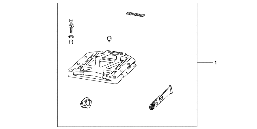 XL1000V (ABS) Rear base carrier