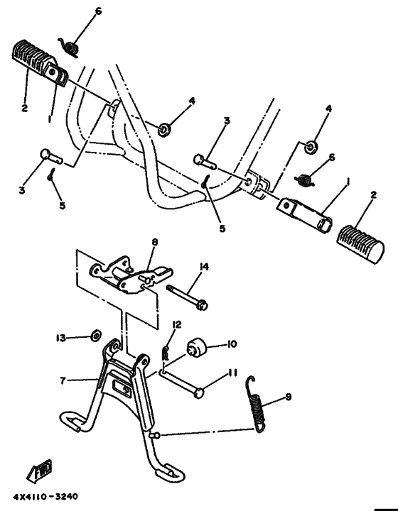 PW50W PW50 Support & repose pied