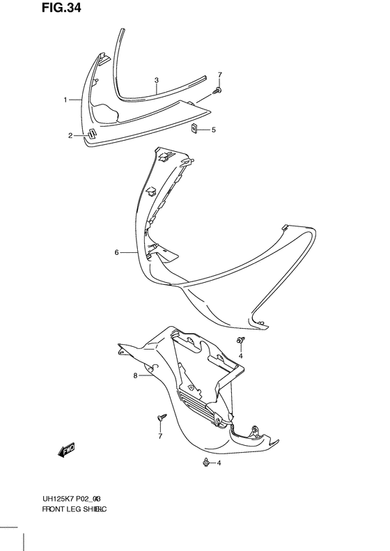 Front leg shield