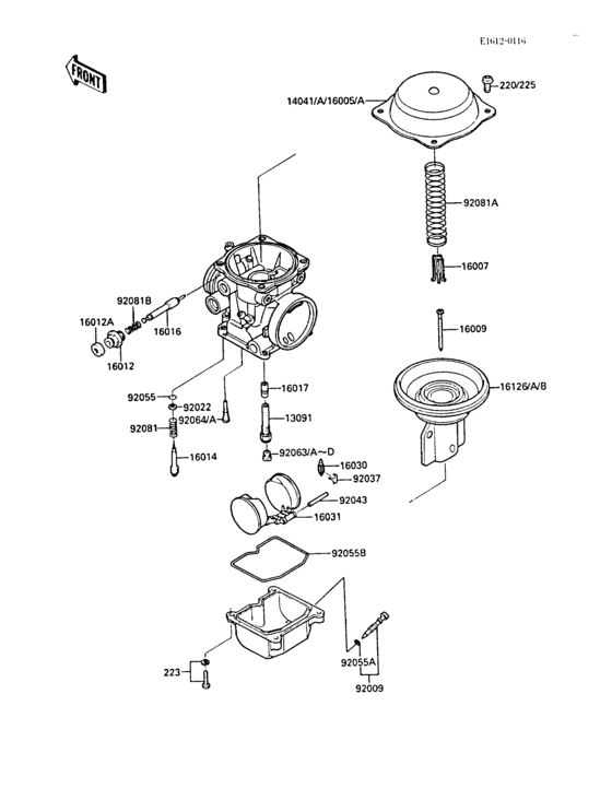 ZL1000 Carburetor parts(1 / 2)