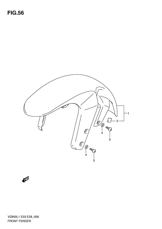 VZ800 Переднее крыло