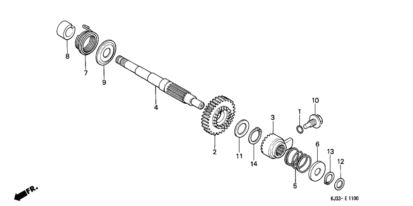 TL125 Кик стартер