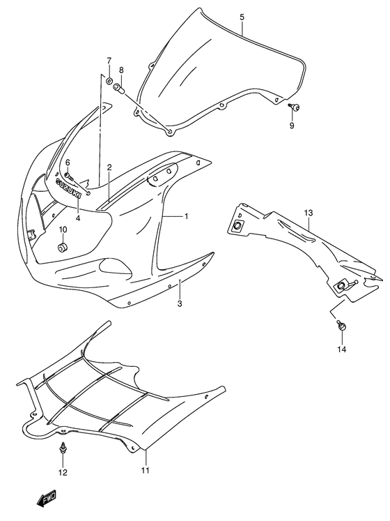 Cowling body