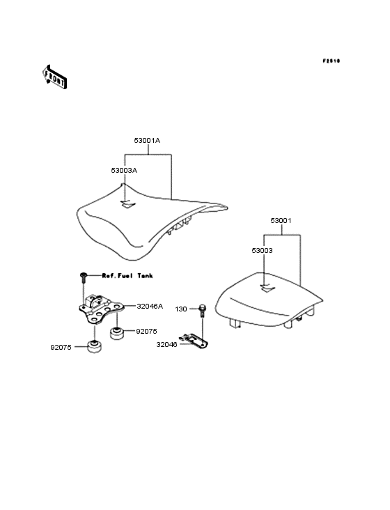 ZX600 Сиденье