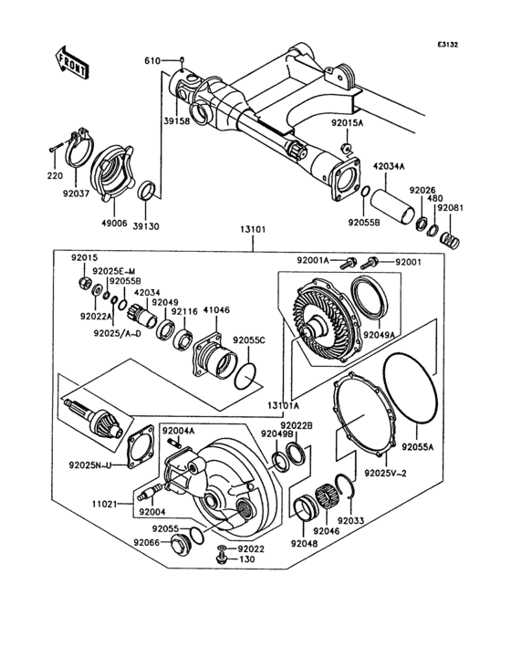 Drive shaft/final gear(1/2)