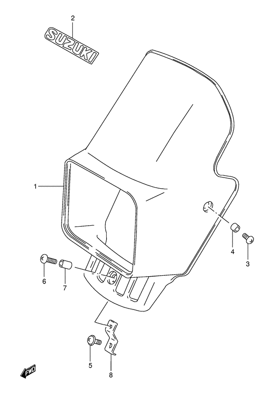 Headlamp cover  front fender