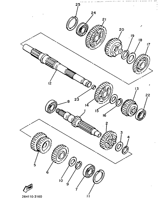 XVZ12TD Трансмиссия