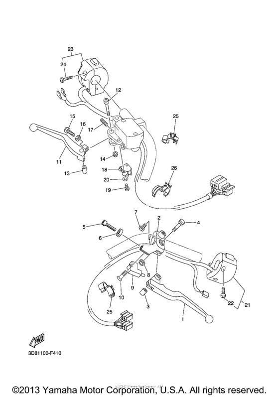 XVS1300CT Рулевые переключатели