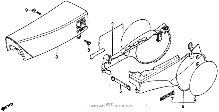 Seat + side cover 80