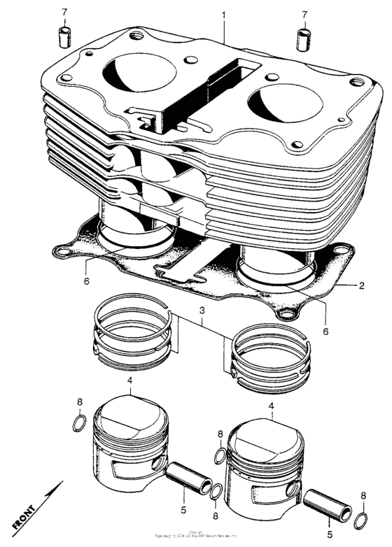 Cylinder + piston