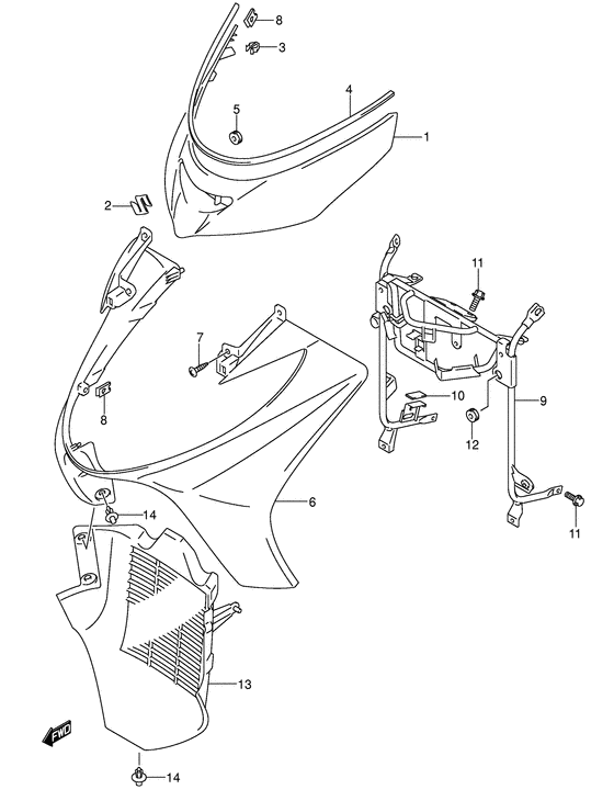 Front leg shield