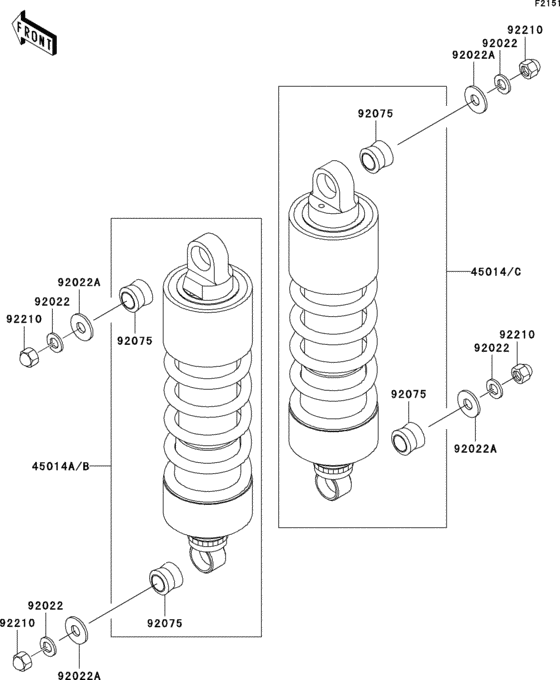 VN1500 Подвеска  /  амортизатор
