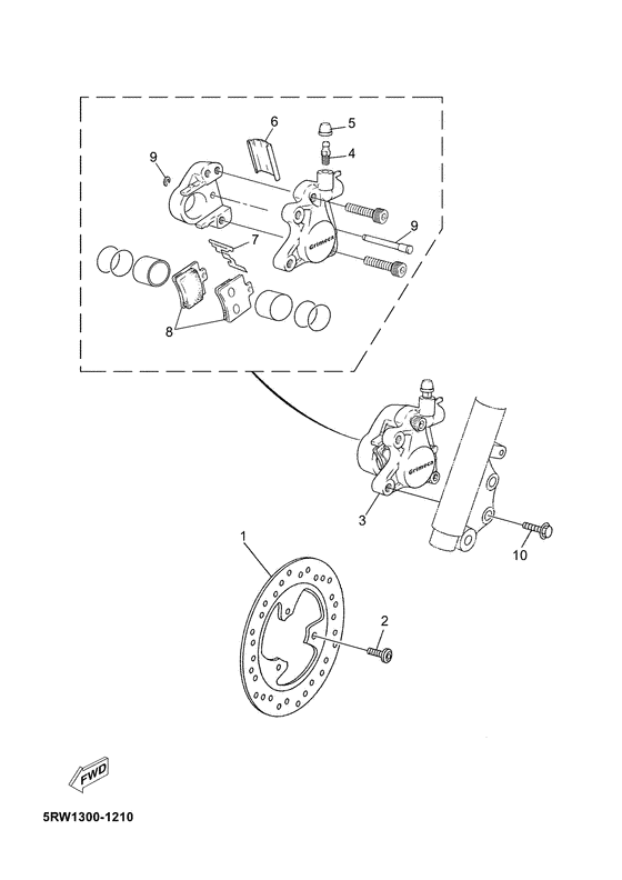 CS50 Передний суппорт