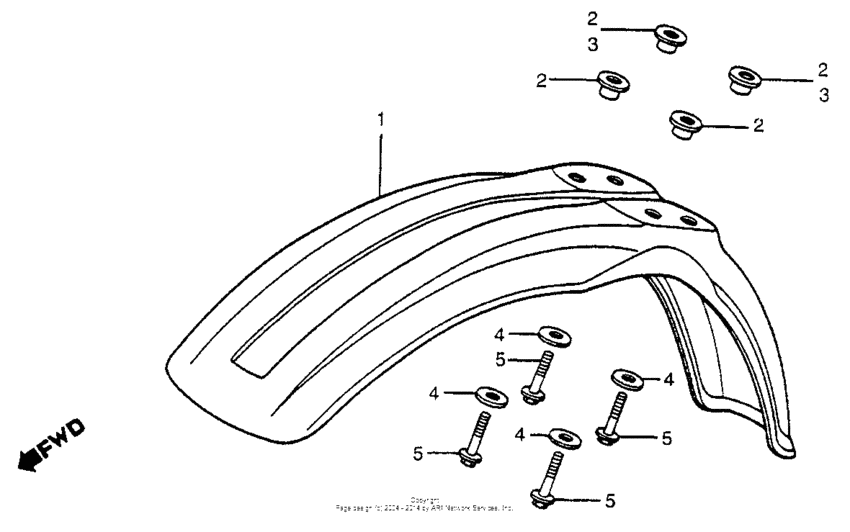 CR450 Переднее крыло