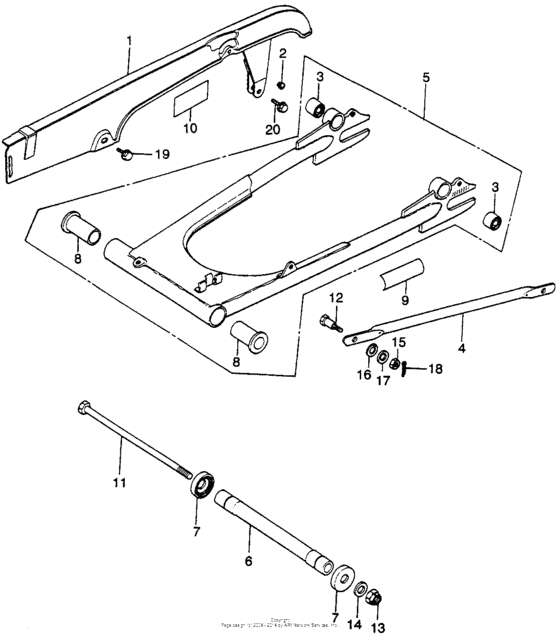 Swingarm + chain case
