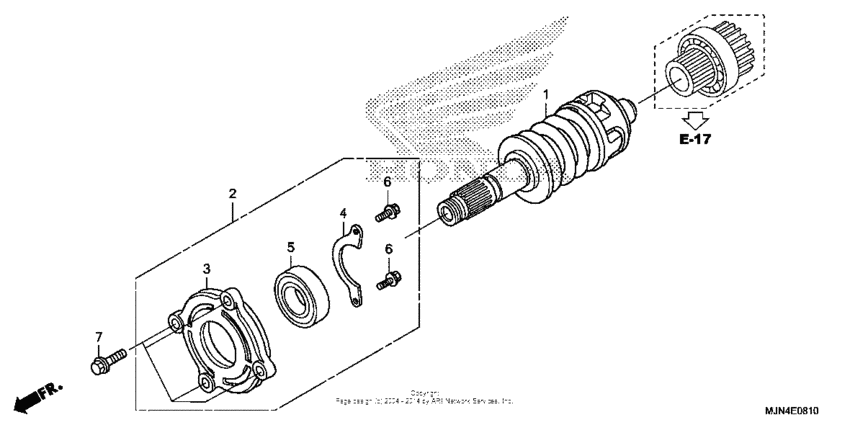 CTX1300 (ABS) Основной вал