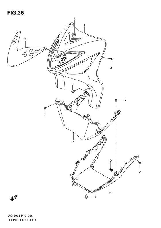 Front leg shield