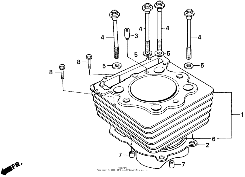 XR250R Цилиндры