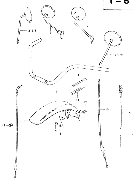 Handlebar - front fender