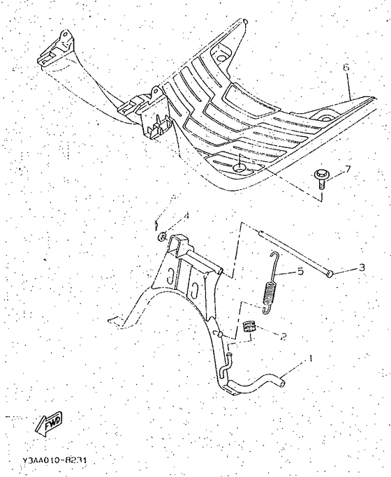 CW50 Support repose pied