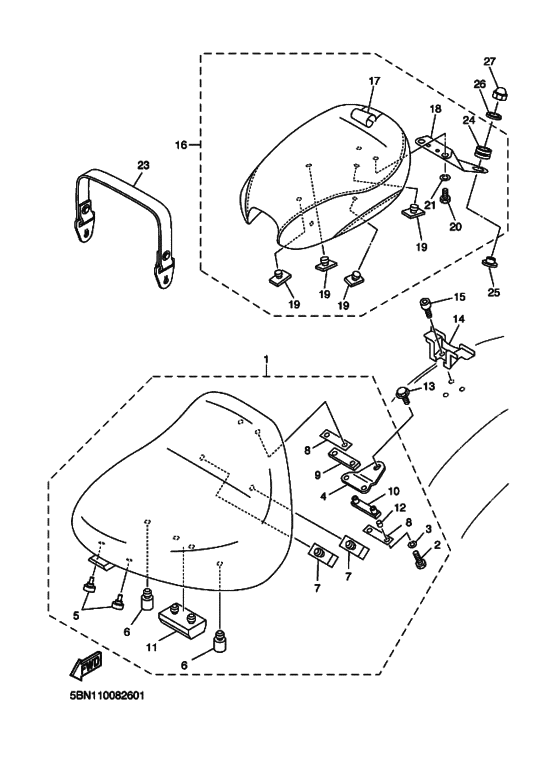 XVS650A Пружина