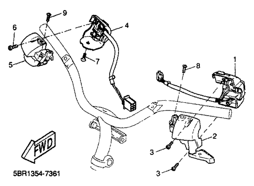 Handle switch. lever