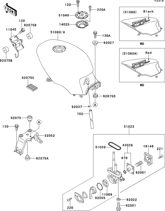 EX500 Fuel tank(1 / 2)(ex500-d1)