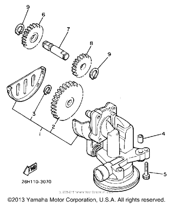 XVZ13DT Масляный насос