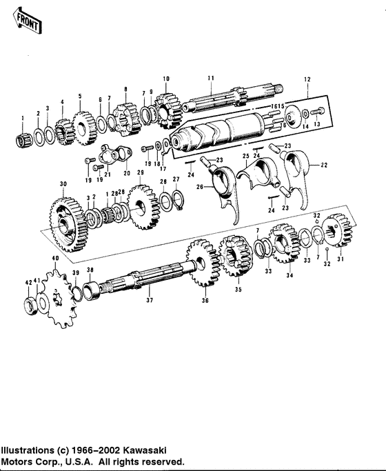 Transmission/change drum
