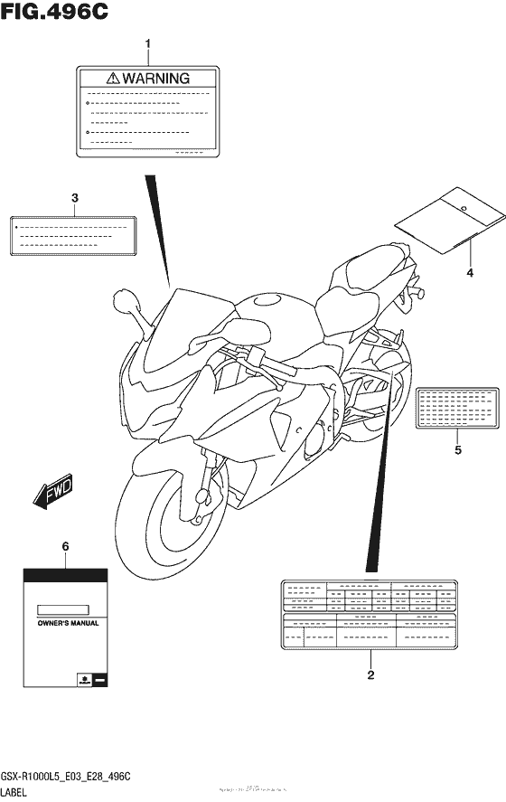 Label (Gsx-R1000L5 E33)