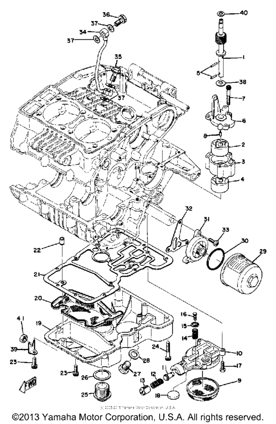 Oil pump oil cleaner