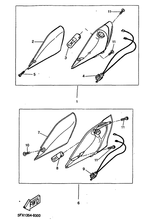 CW50RS Поворотники