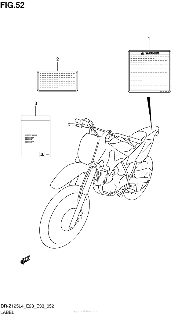 Label (Dr-Z125Ll4 E33)