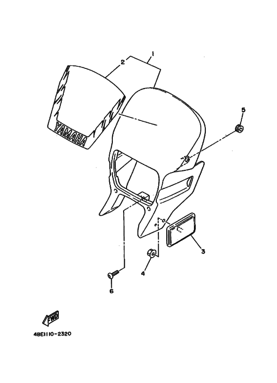 XT225 XT225D Cowling comp