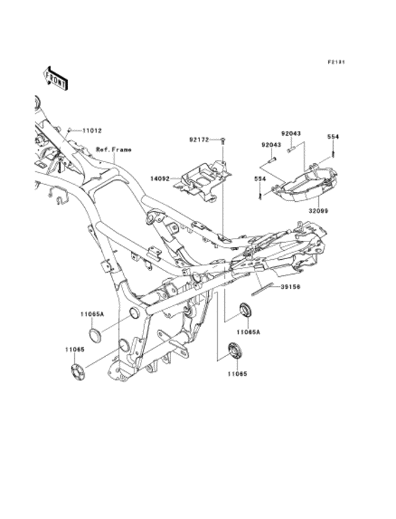 EX250 Рама ,крепежные детали