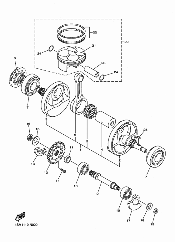 Crankshaft & piston