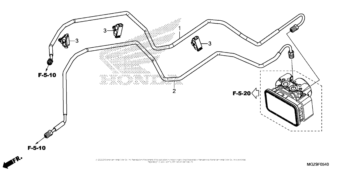 CB500X (ABS) Brake Pipe