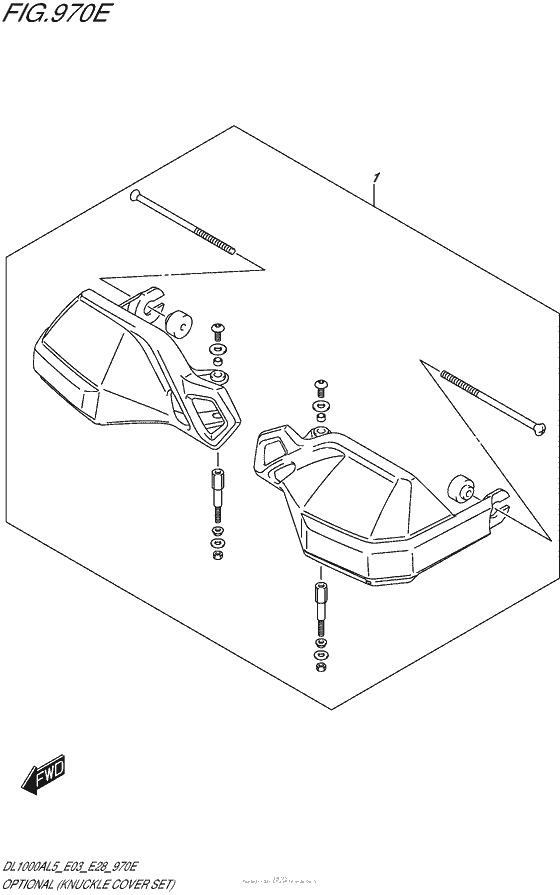 DL1000 (ABS) Optional (Knuckle Cover Set)