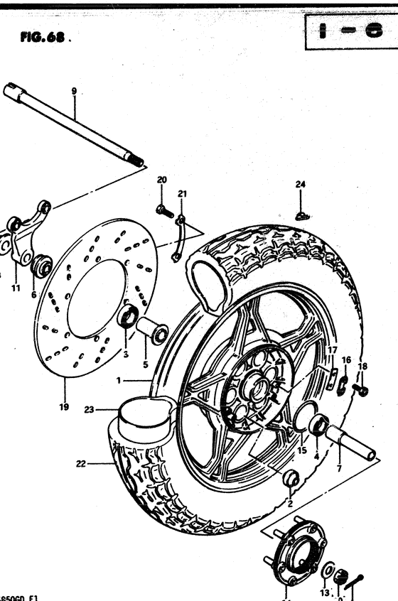 Rear wheel complete assy