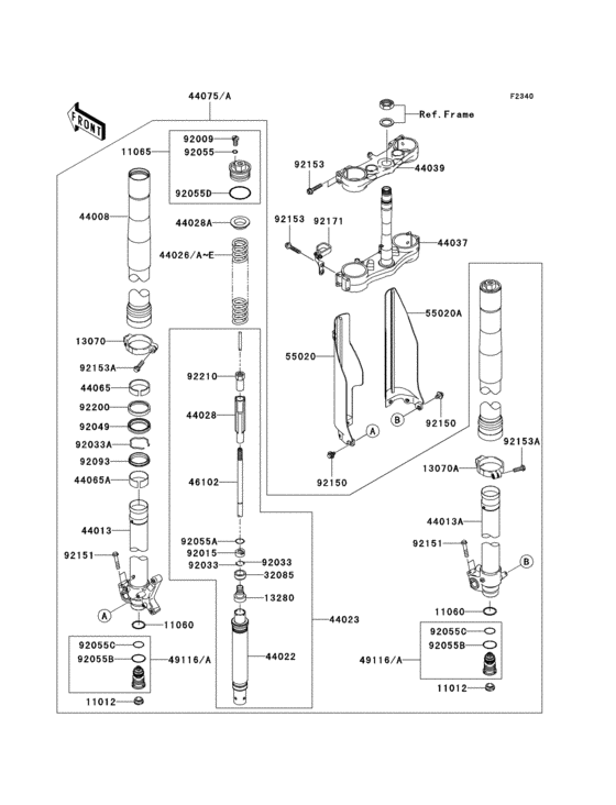 Front fork(1/2)