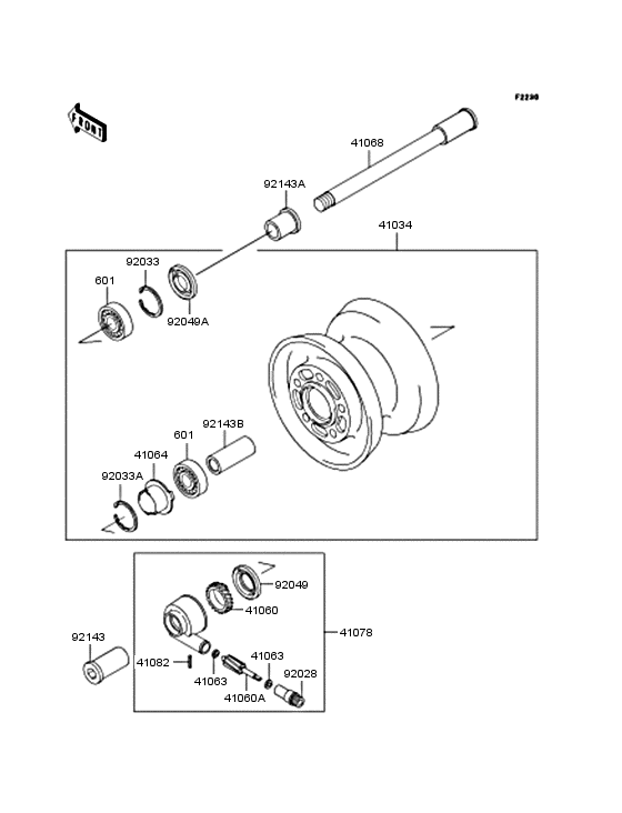 ZR750 Переднее колесо