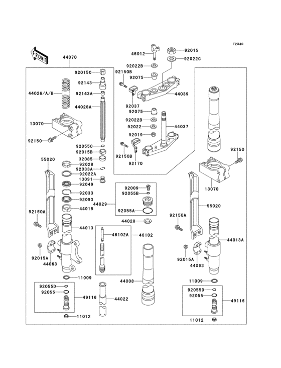 Front fork(1/2)