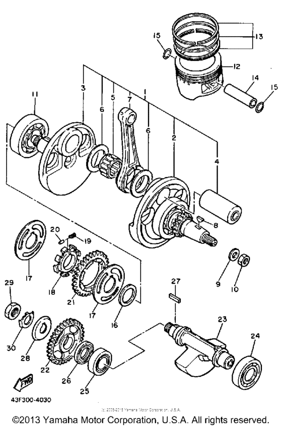 Crankshaft-piston
