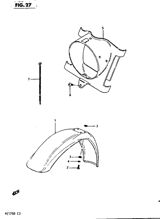 Front fender -headlamp housing