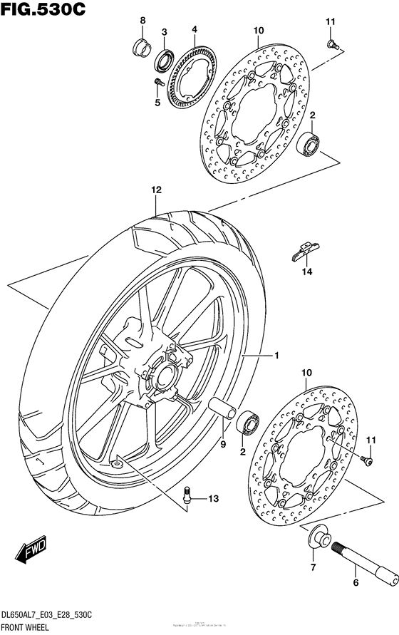 Front Wheel (Dl650Al7 E33)