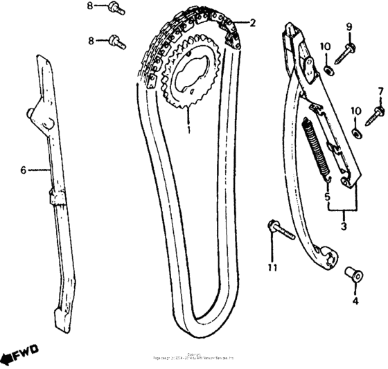 Cam chain + cam chain tensioner