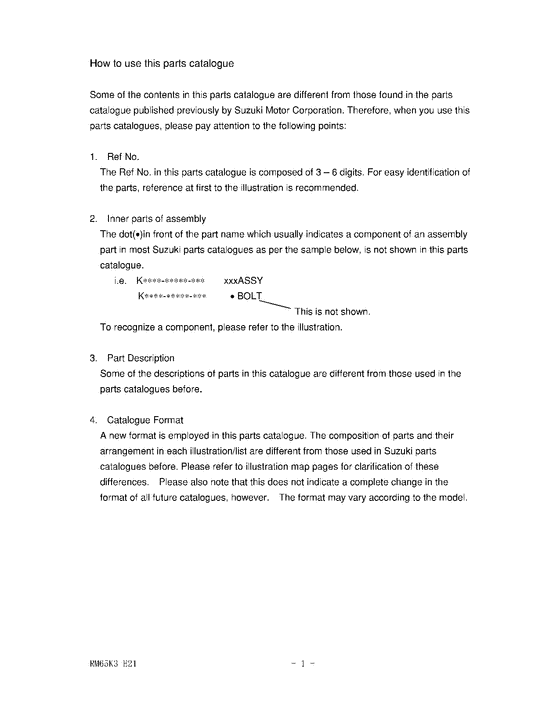 RM65 Catalog preface