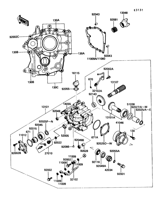 Front bevel gear(1/3)