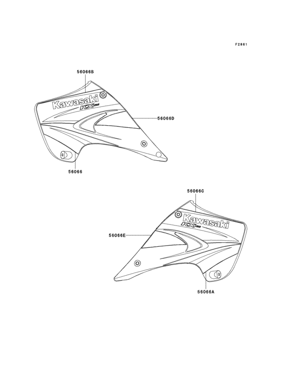 KX125 Наклейки