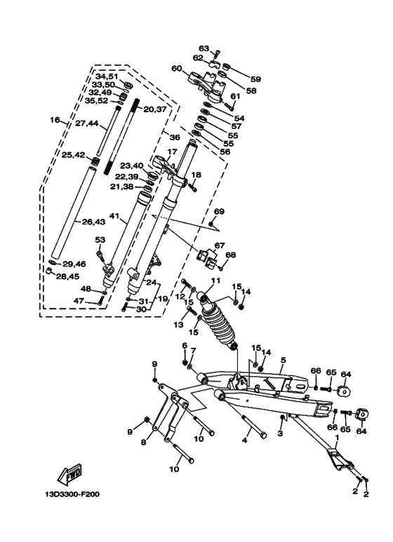Front & rear suspension